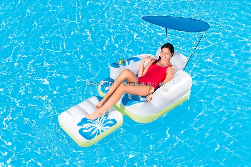 inflatable pool with shade