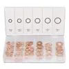 110pc Copper Washer Flat Ring Assortment Set with Storage Case