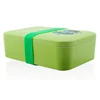 Bamboo Fiber Cute Style Dinner Lunch Box Dining Lunch Box Tray Breakfast Bowl Green