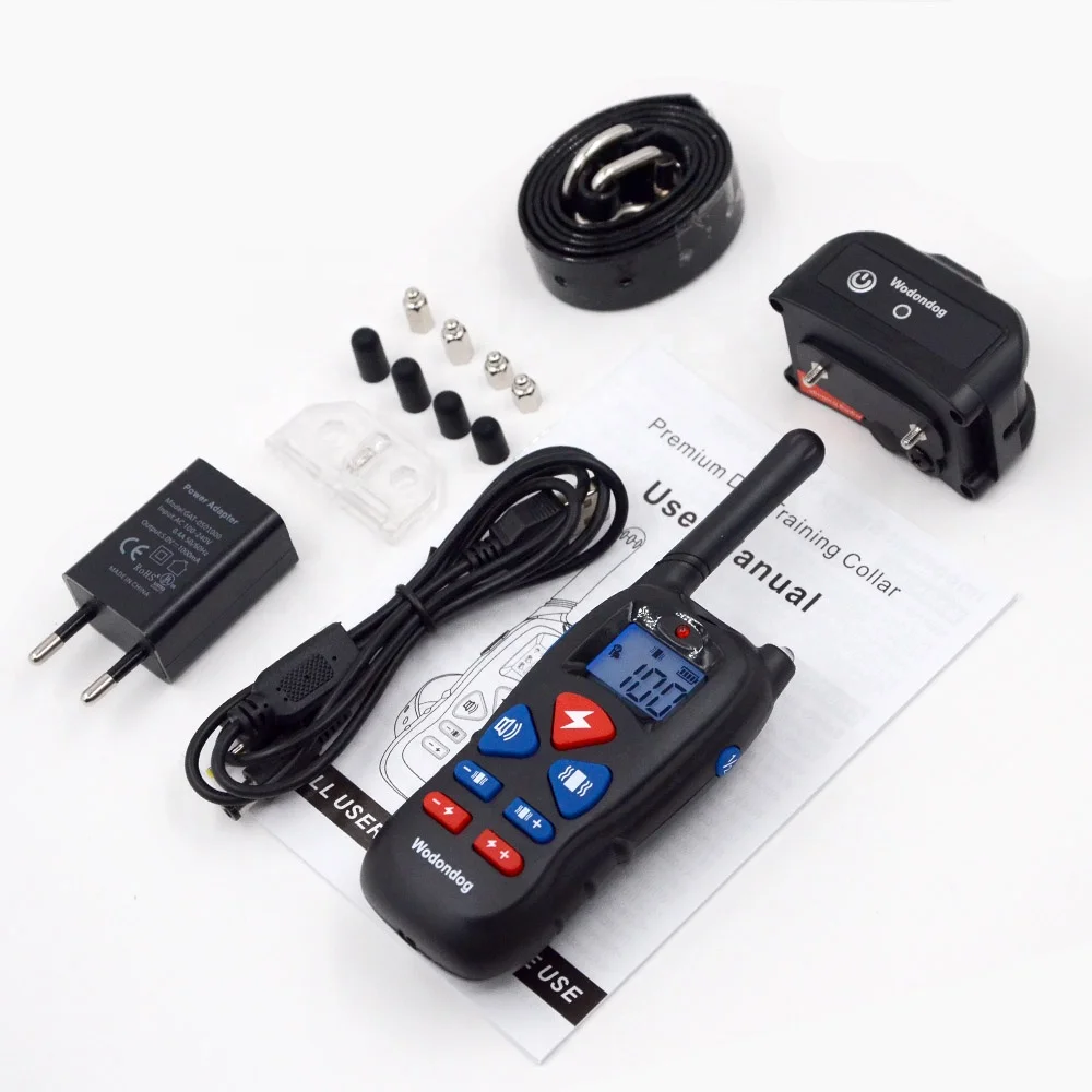 2020 Training Collar Waterproof Ip67 Electric Remote Controlled Wodondog Dog Training Collar P11