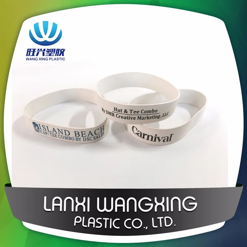 Factory Directly Customized Printed Logo Silicone Wristband Bracelet