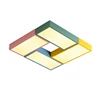 Modern living room bedroom surface mounted square ceiling lamp aluminum metal acrylic rectangular led ceiling light