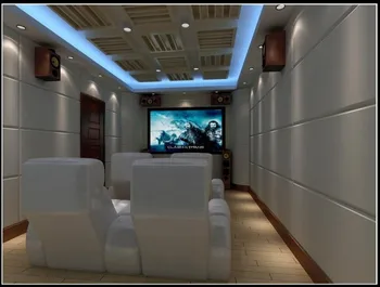 Home Cinema Home Theater Decorative Leather Fabric Covered