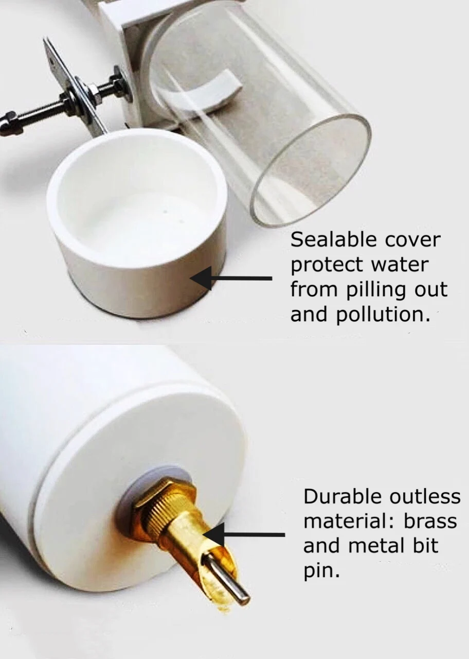 Cage Use Bird Water Feeding Bottle Automatical For Parrots Macaws