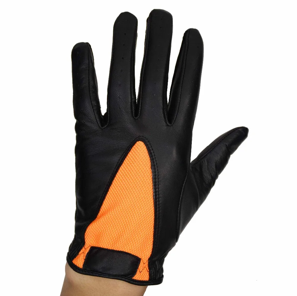 Fashion Design Regular Sizes Left Hand Black Goatkin Cabretta Leather