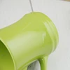 New design creative green milk cup with porcelain large coffee cups