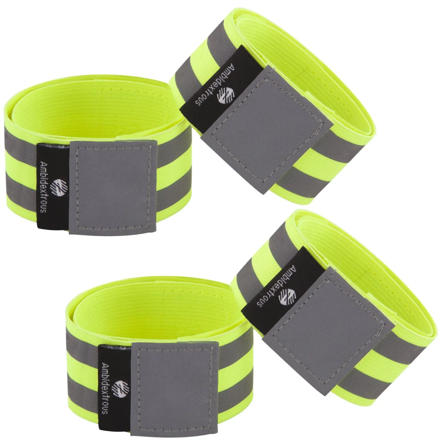 Reflective Snap Bands Reflective Arm Bands High Visibility Ankle Bands Wristbands Trouser Binding Belt Safety Gear for Running Cycling Walking Hiking Dog Walking Jogging-Automatic Curling Adjustable