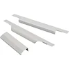 aluminum profle element edge field 3 inch long finger cabinet pull satin nickel cabinet hardware pulls finger