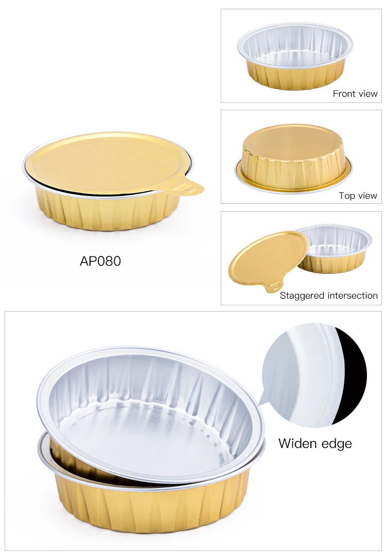 80ml/2.7oz Colorful Disposable Aluminum Foil Baking Cups For Cake