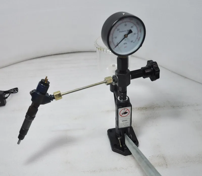 Diesel Injector Nozzle Tester Pop Pressure Tester Dual Scale BAR PSI Gauge  ~