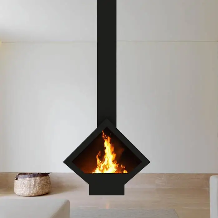 Golner Wood Stove And Ceiling Mounted Fireplace For Home And Hotel