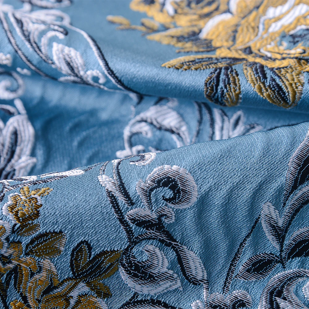 Classic design fabric flower Breathable Italy Machine Woven Jacquard