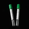1ml 3ml 13*75 Green cap glass pet vacutainer sodium lithium heparin heparinized Li Na vacuum blood collection test tubes
