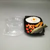 Vacuum Forming Packing Disposable Microwavable 2 Compartment PP Meal Tray with Lid