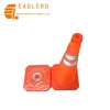 45cm reflective folding traffic cone collapsible cone with LED warning light