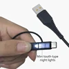 best sellers 2019 gift LED cable usb with mini touch type night lights for iphone , micro , type-C