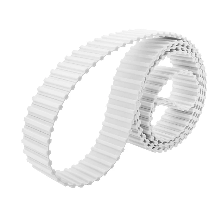 Anti Aging Dh White Pu Double Sided Toothed Industrial Timing Belt