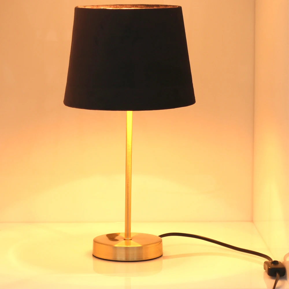 Amazon best seller velvet shade luxury table lamp