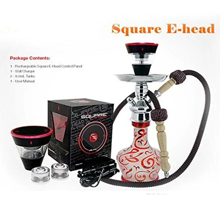 Newest Hot Sale Hookah Shisha Electronic Square E Head Hookah Buy