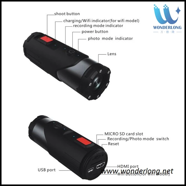 WiFi 1080P Mini 170 Degree HD Bike Motorcycle Helmet Sport Action Camera Car Video DVR DV Camcorder