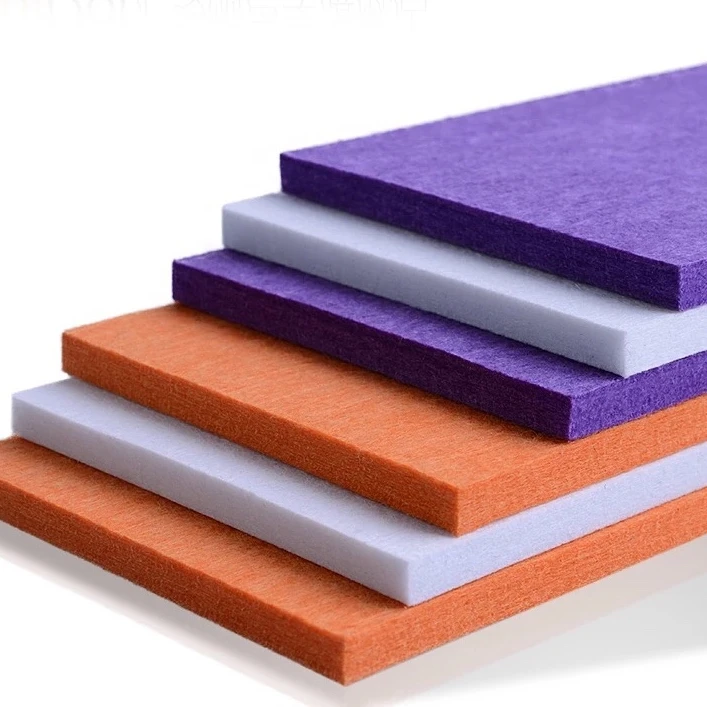 Studio Soundproofing Panels Colorful Polyester Fiber Panel High Density