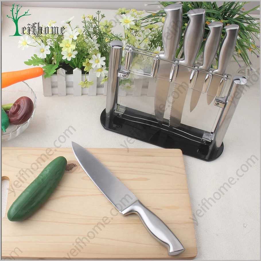 Wholesales stainless steel knife set with forged abs handle