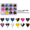 ZJZS-005 high quality 2.5mm nail Hexagonal Sequins Nail Dazzling Flakes paillettes