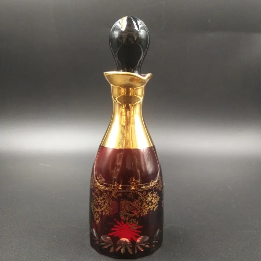 120ml Gold Display Purple Bottle Or Golden Glass Bottle For Decanter ...