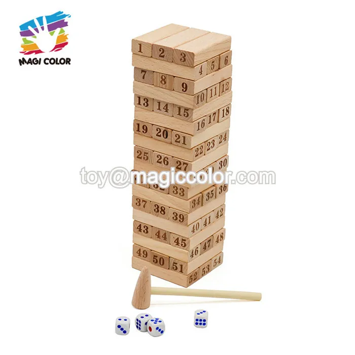 2019 New Arrival Educational Wooden Stack Up Game For Kids W13d220