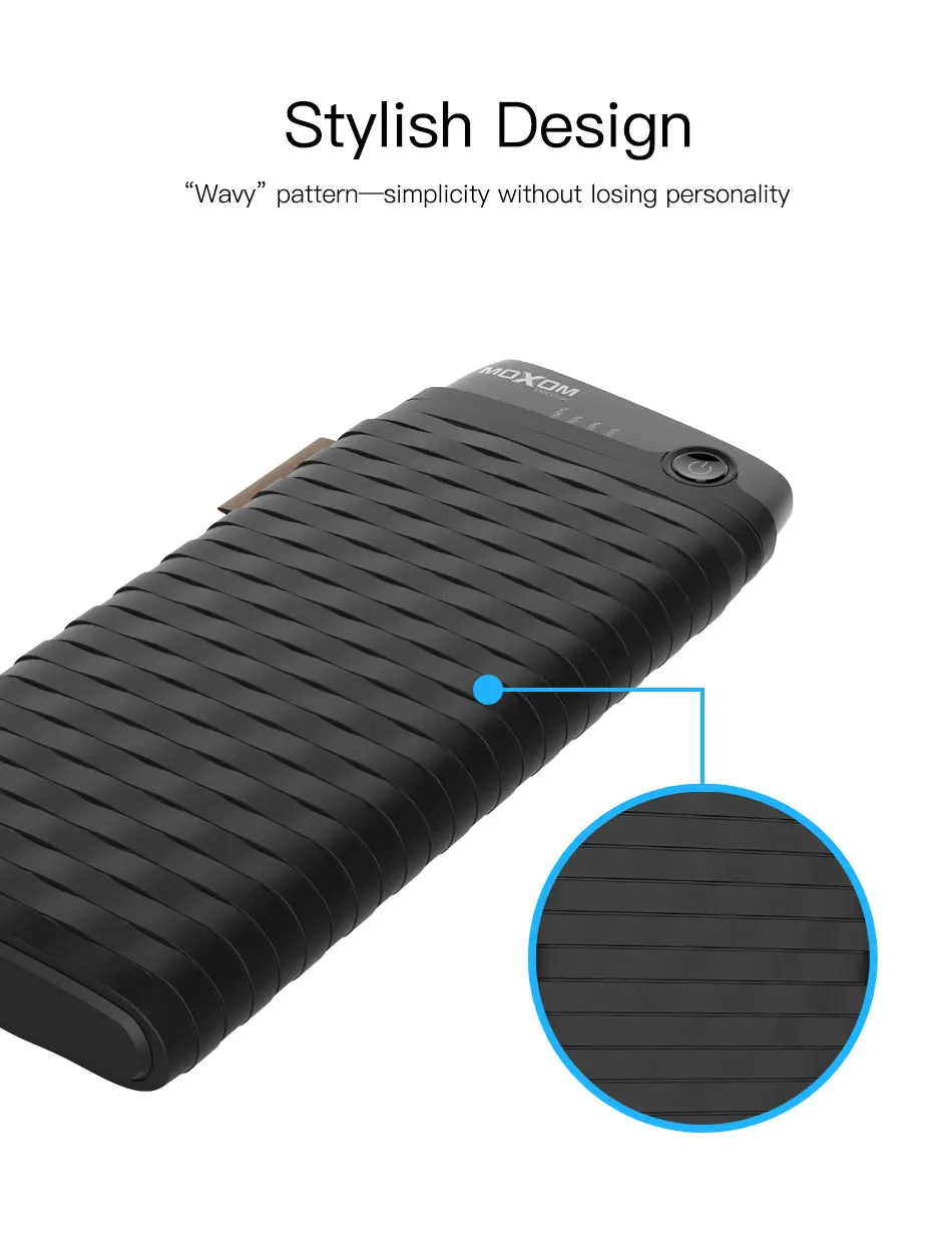 High Capacity Portable USB Output 10000 Mah Wallet Powerbank Screen Mobile Power Bank 10000mAh - ANKUX.COM