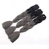 Dark grey best selling jumbo braiding hair extension heat resistant synthetic hair extensions braids for crochet braids