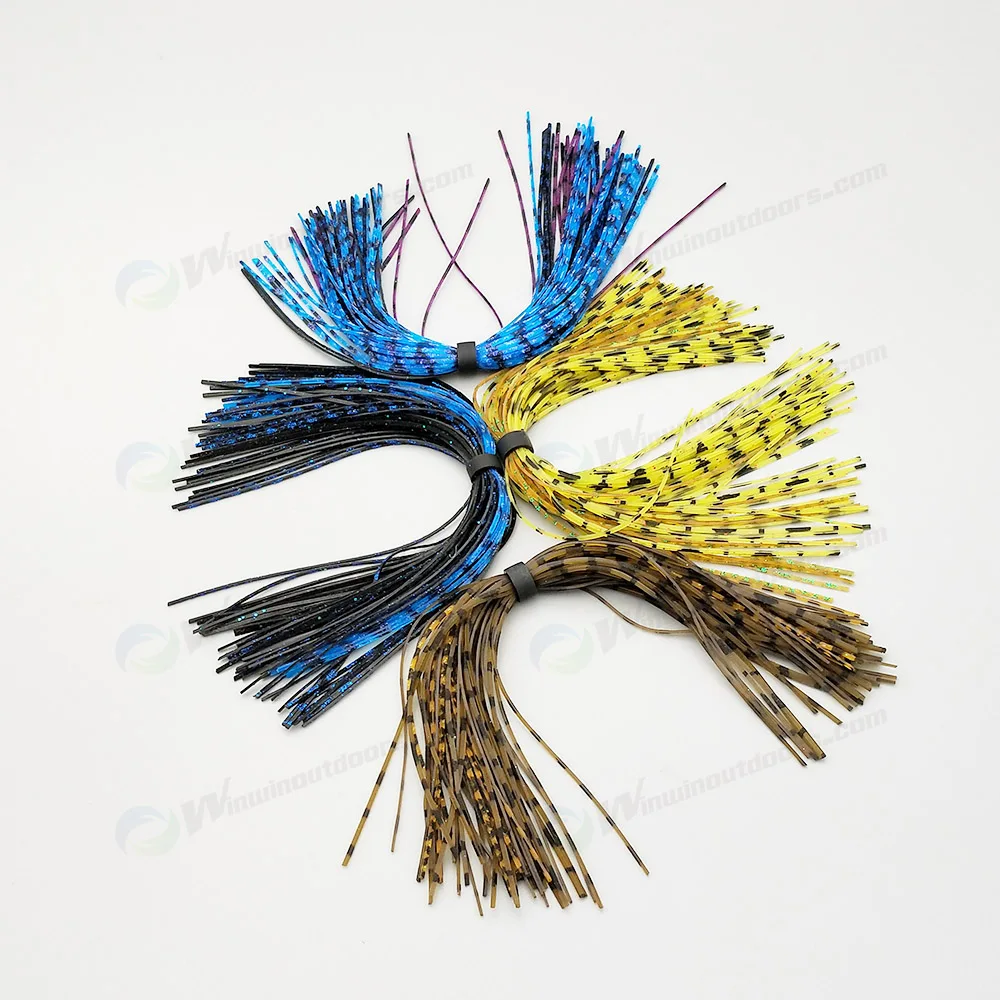 Whole Sale Cheap Price Silicone Fishing Skirt For Spinner Bait,Skirt
