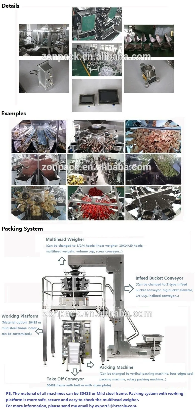 Good quality rocca leaves salad vegetable packing machine for big target weight