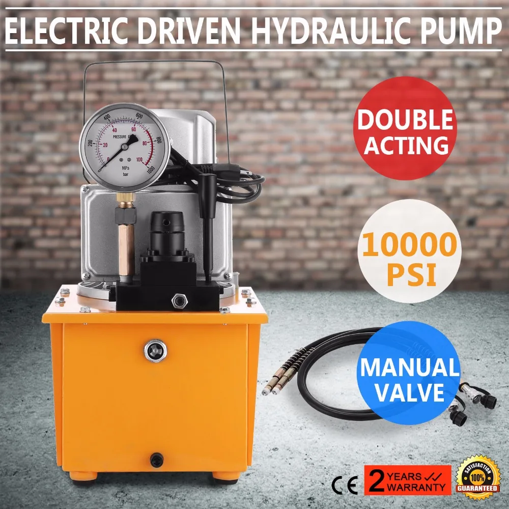 Electric Driven Hydraulic Pump,10000 Psi (double Acting Manual Valve