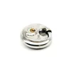 Stainless steel brass key round cake lock padlock