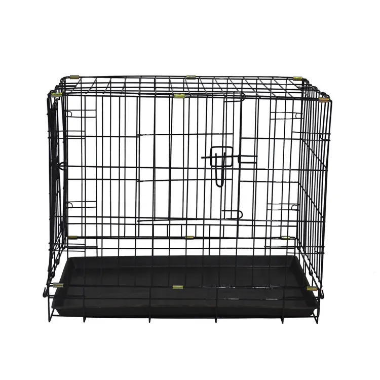 Folding Stackable Wire Pet Display Dog Kennel Cage Collapsible Dog