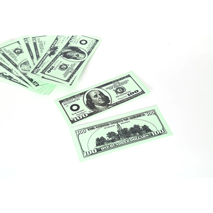 Educational Toys Classic Play Money Toys Children Learning Dollar Paper