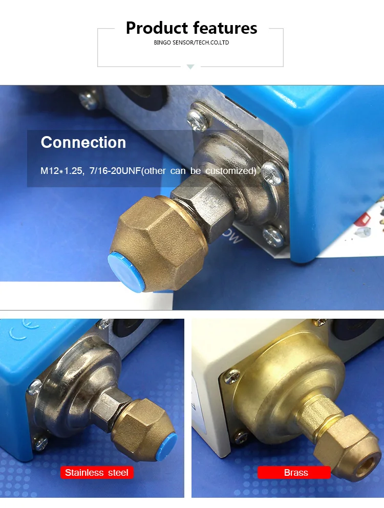 Adjustable Dual High Low Pressure Controller Switch For Refrigeration