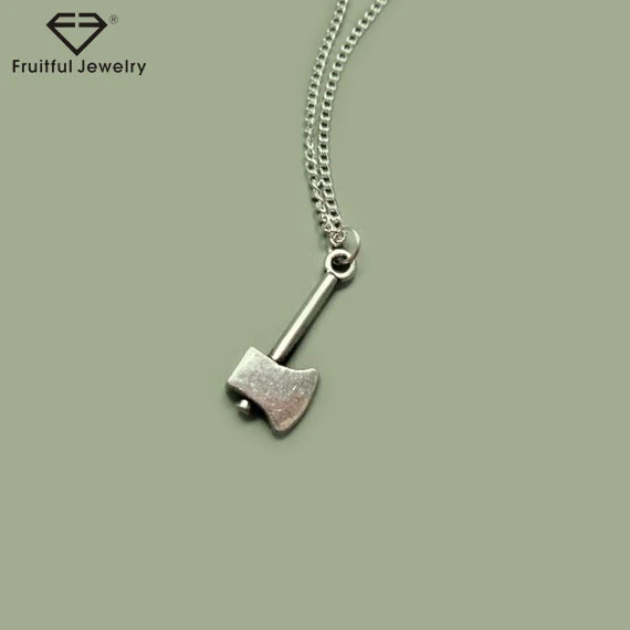 ladies long silver necklace