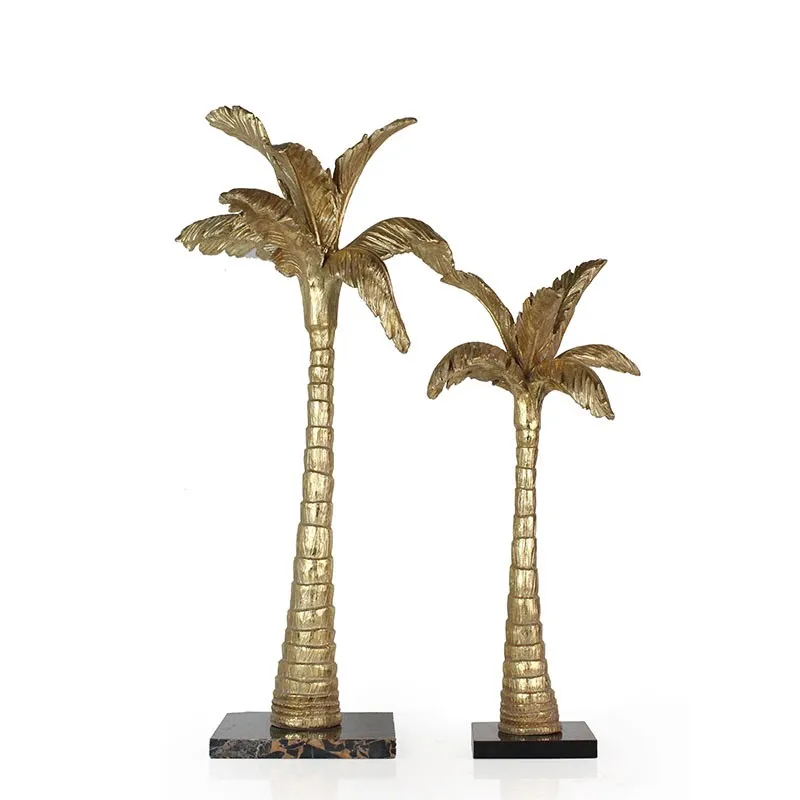 Resin Coconut Tree Candle Stick  Candle Holder weddings Marble Base supplier