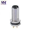 PCB Front Panel Mount M8 Waterproof IP67 A Coding Electrical Connector