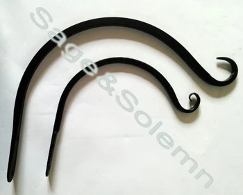 Black Wrought Iron Plant Bracket Hanger Hanging Buy Decorative