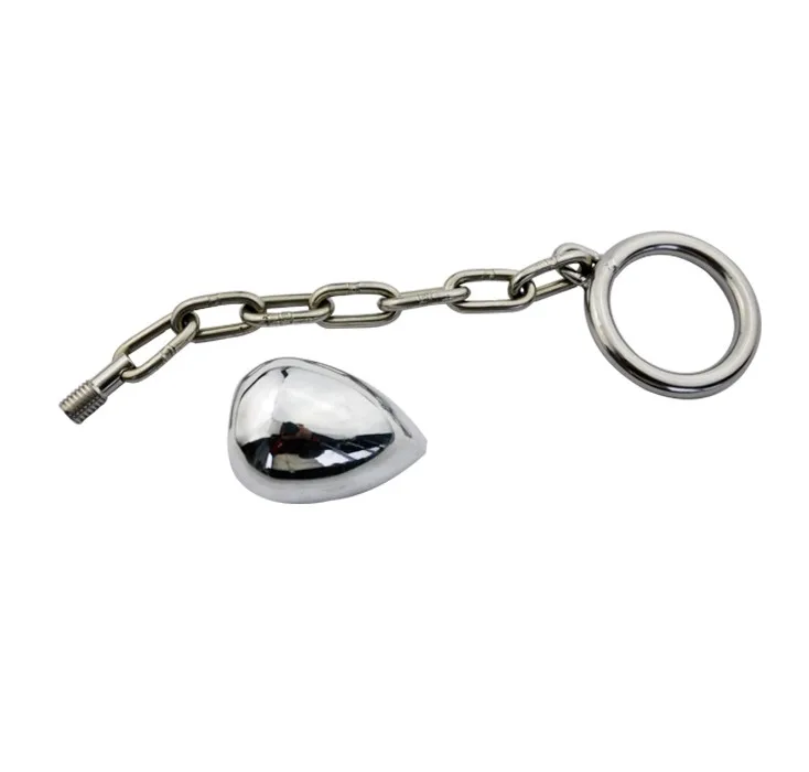 304 Stainless Steel Big Ball Anal Plug With D40mm45mm50mm Cock Ring Metal Butt Plug For Men