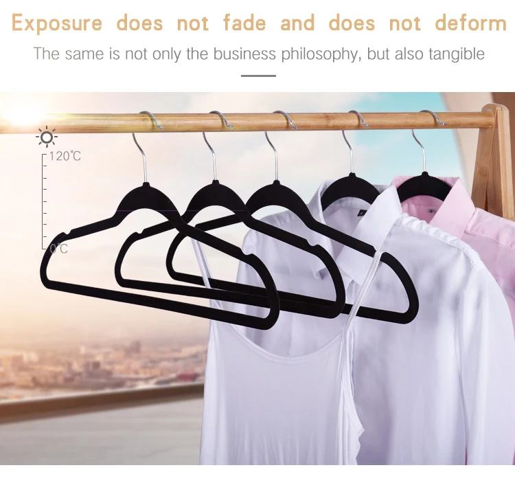 Clothes Drying Clips 20 Pack Velvet Flocking Trouser Pegs Hanger Grip Clamp Set - Black main image 1