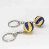 Diameter 2 cm volleyball key chain Exquisite volleyball key chain