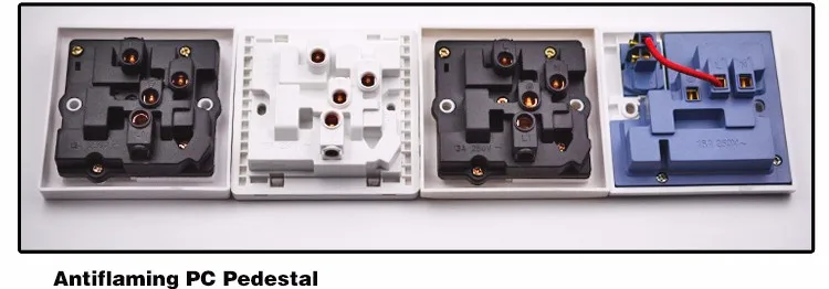 Golden color electrical multi wall socket/Bangladesh socket