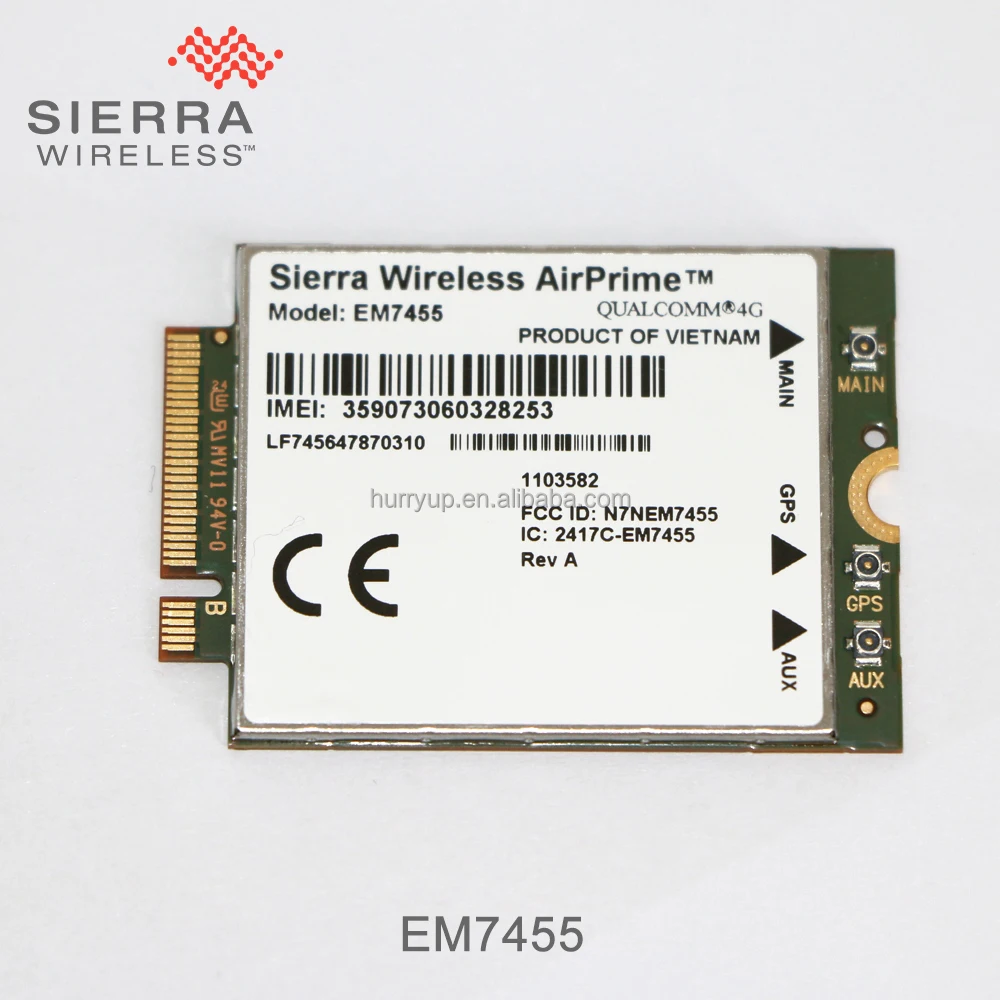 Sierra Wireless AirPrime EM7455 module 4G//LTE Cat 6 Module