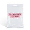 hot sale high quality white poly mailers shipping packaging for express envelope bag with carry handle