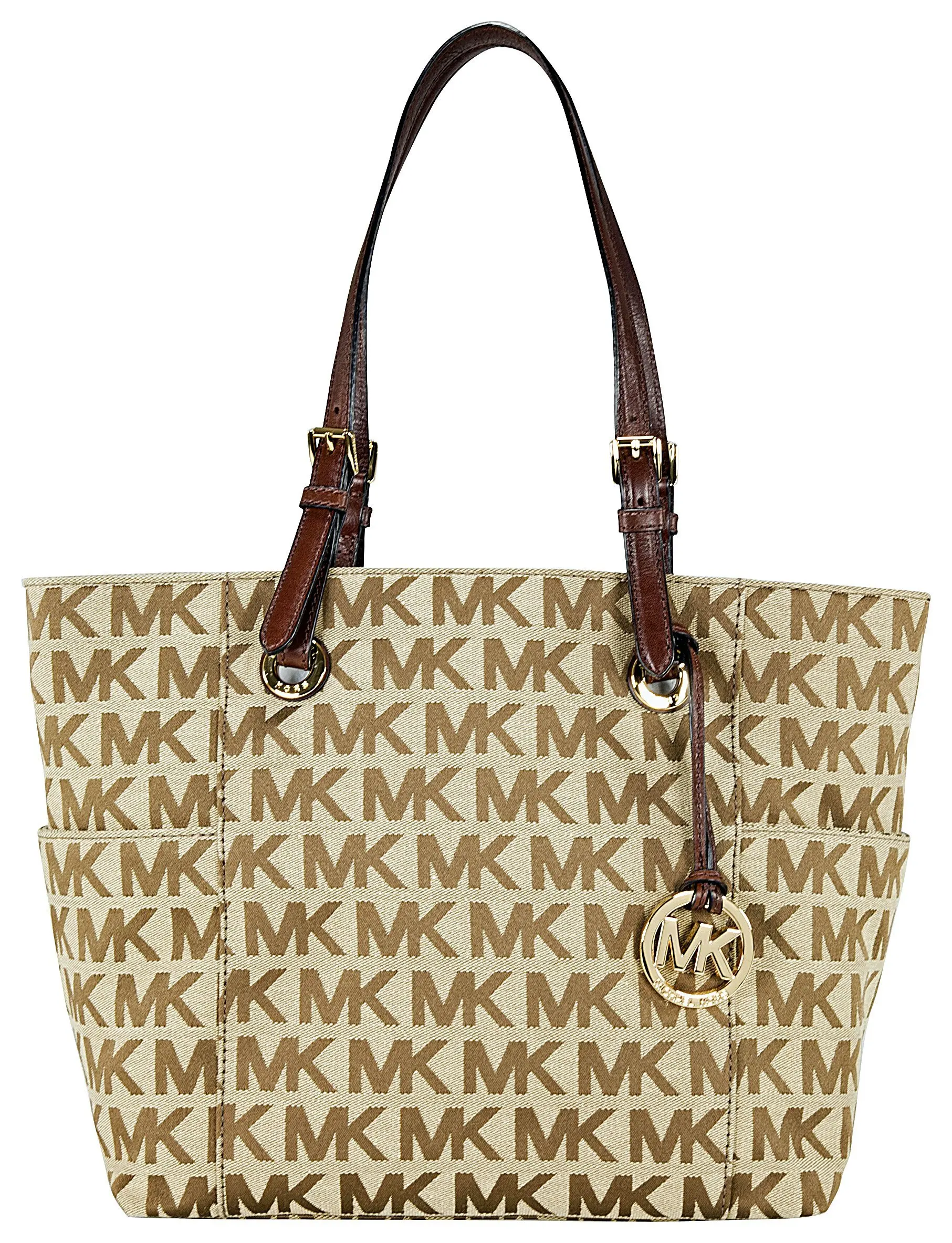 michael kors purse with mk all over it