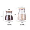 Borosilicate Glass 700ml 1100ml Candy Food Grain Container Storage Jar